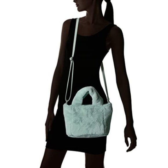 Faux Fur Plush Mini Satchel - Picture 5 of 5